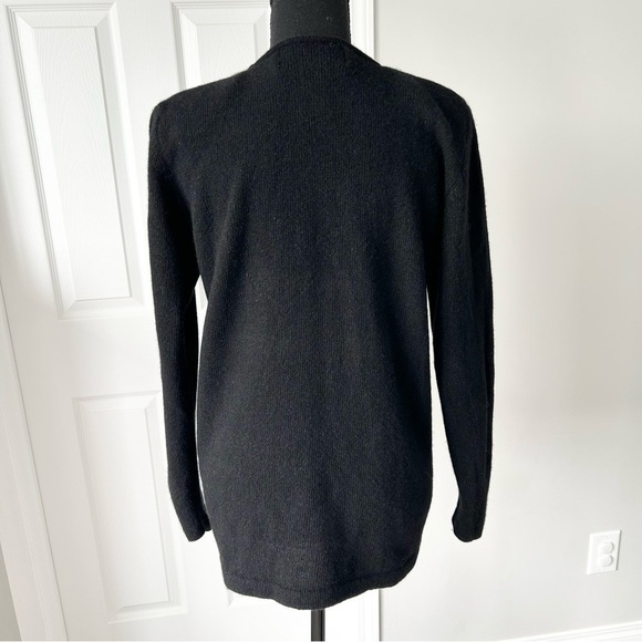 Vintage Tamra Black  Wool Angora Blend Beaded Sweater - Picture 3 of 15